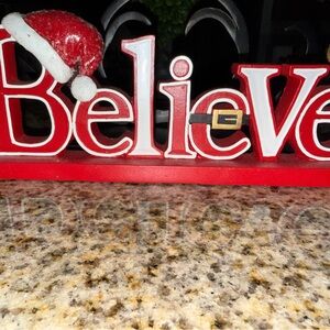 Believe Christmas Decor